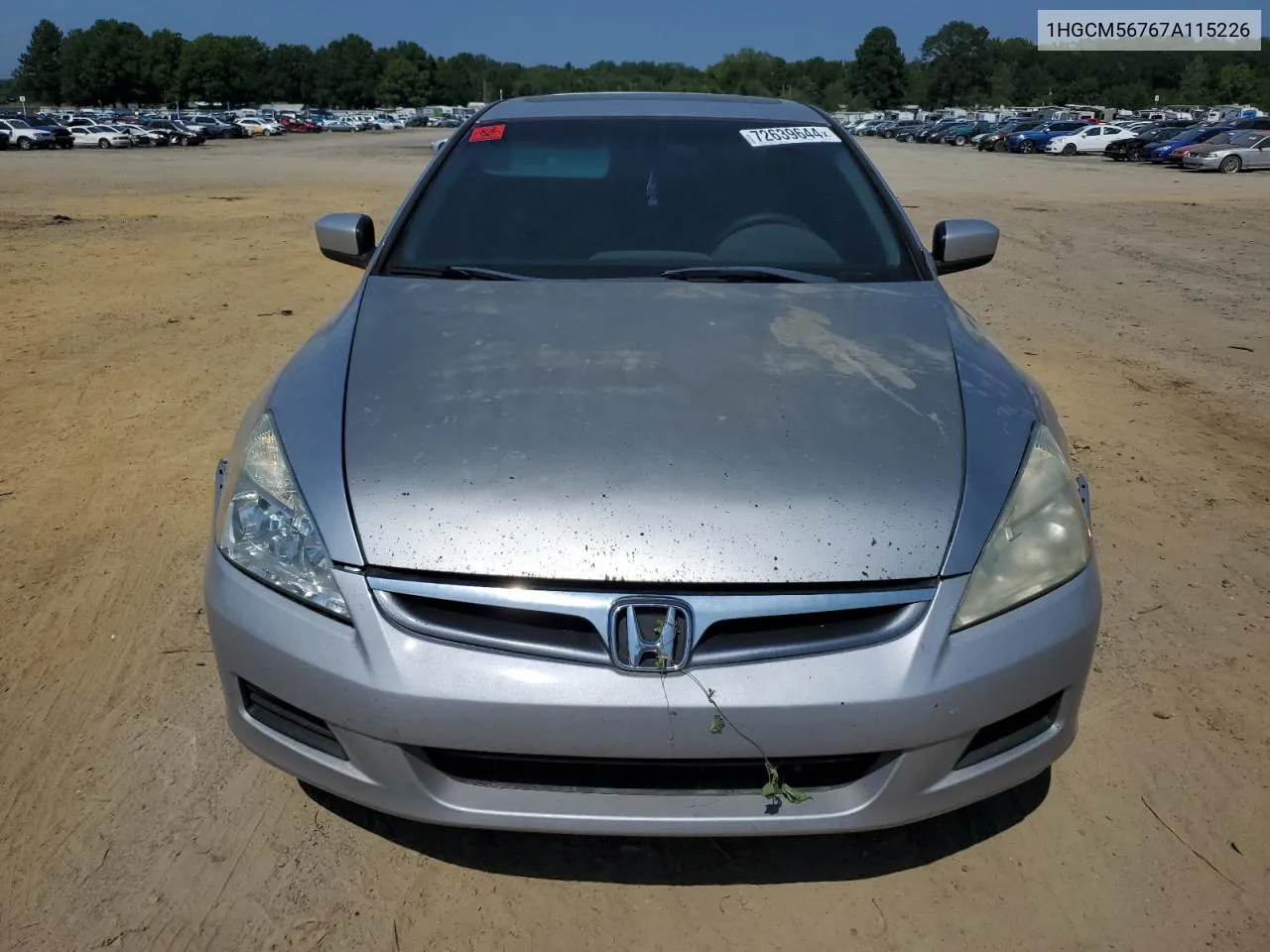 2007 Honda Accord Ex VIN: 1HGCM56767A115226 Lot: 72639644