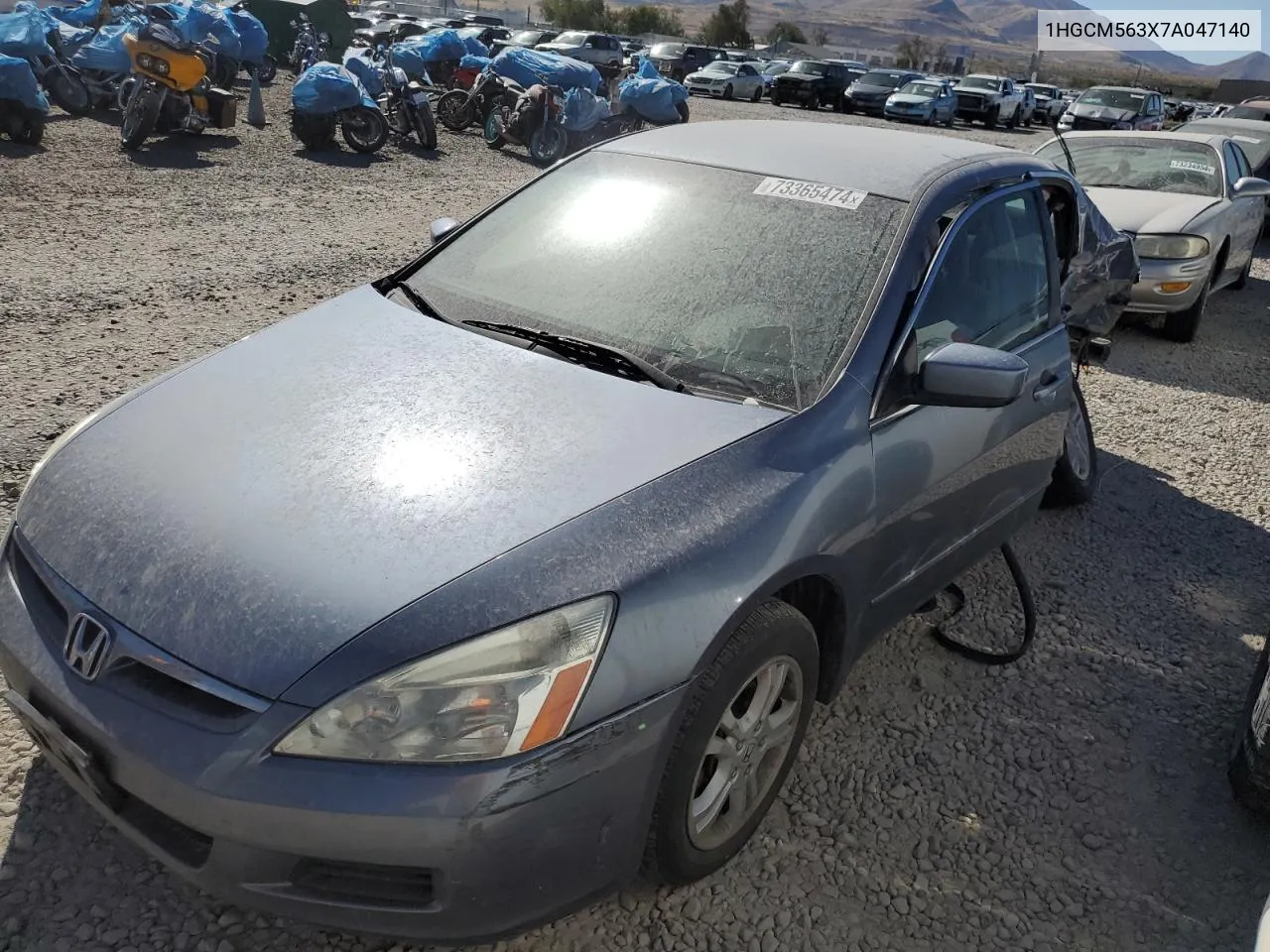 2007 Honda Accord Se VIN: 1HGCM563X7A047140 Lot: 73365474