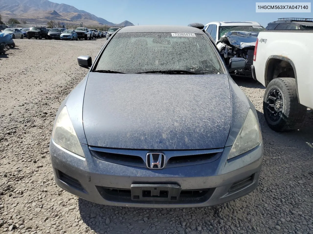 2007 Honda Accord Se VIN: 1HGCM563X7A047140 Lot: 73365474