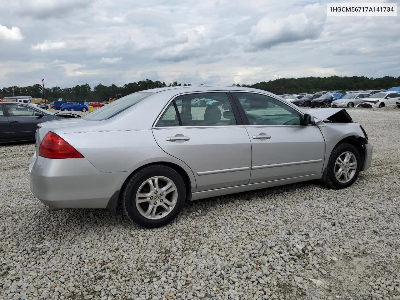 2007 Honda Accord Ex VIN: 1HGCM56717A141734 Lot: 73663184