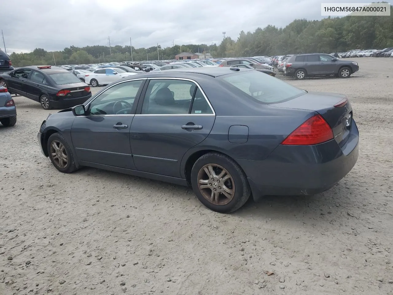 2007 Honda Accord Ex VIN: 1HGCM56847A000021 Lot: 73694754