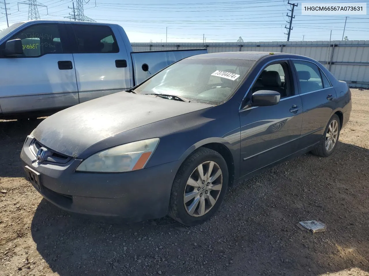 2007 Honda Accord Ex VIN: 1HGCM66567A073631 Lot: 73704474