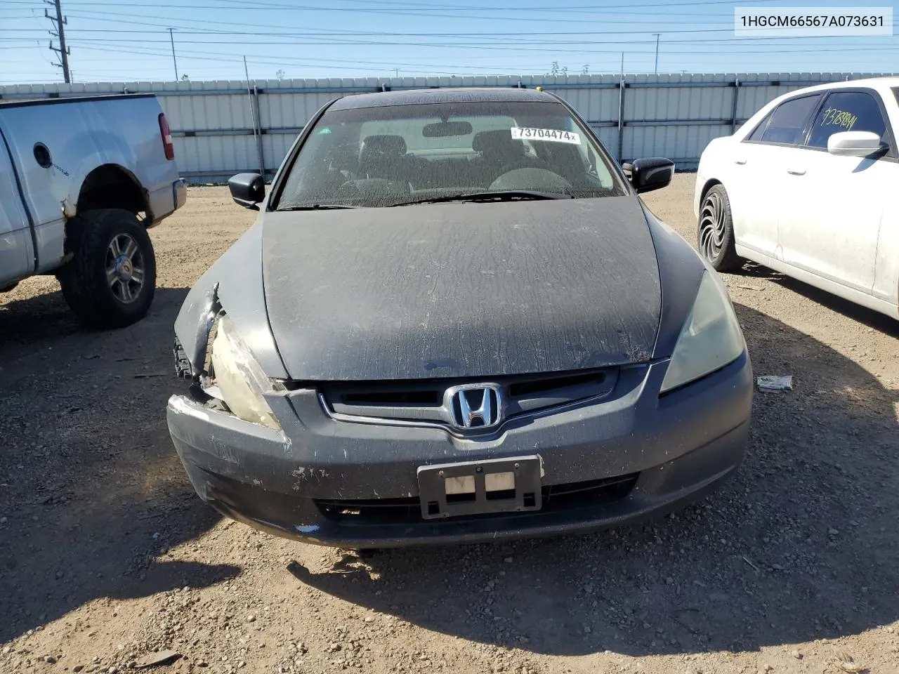 2007 Honda Accord Ex VIN: 1HGCM66567A073631 Lot: 73704474