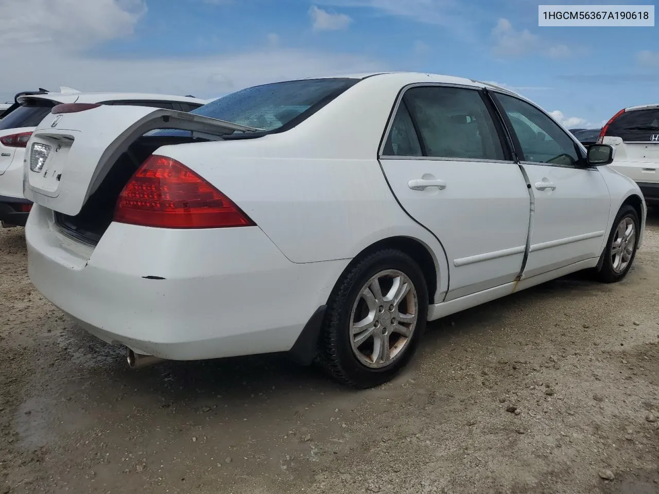 2007 Honda Accord Se VIN: 1HGCM56367A190618 Lot: 73844204