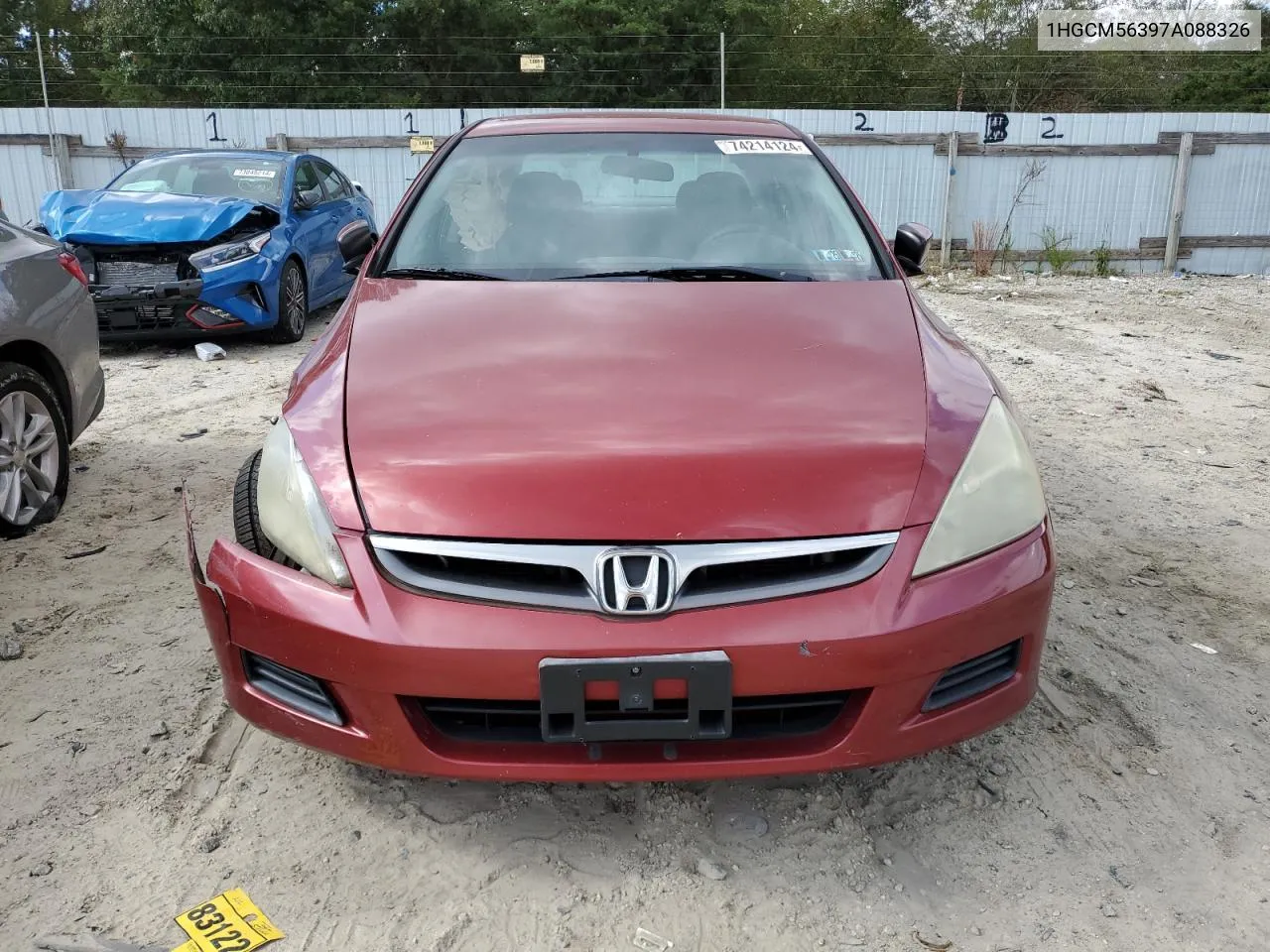 2007 Honda Accord Se VIN: 1HGCM56397A088326 Lot: 74214124