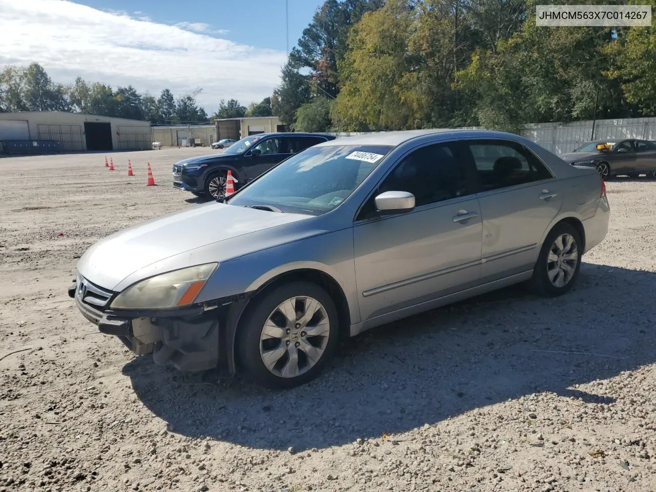 2007 Honda Accord Se VIN: JHMCM563X7C014267 Lot: 74486754