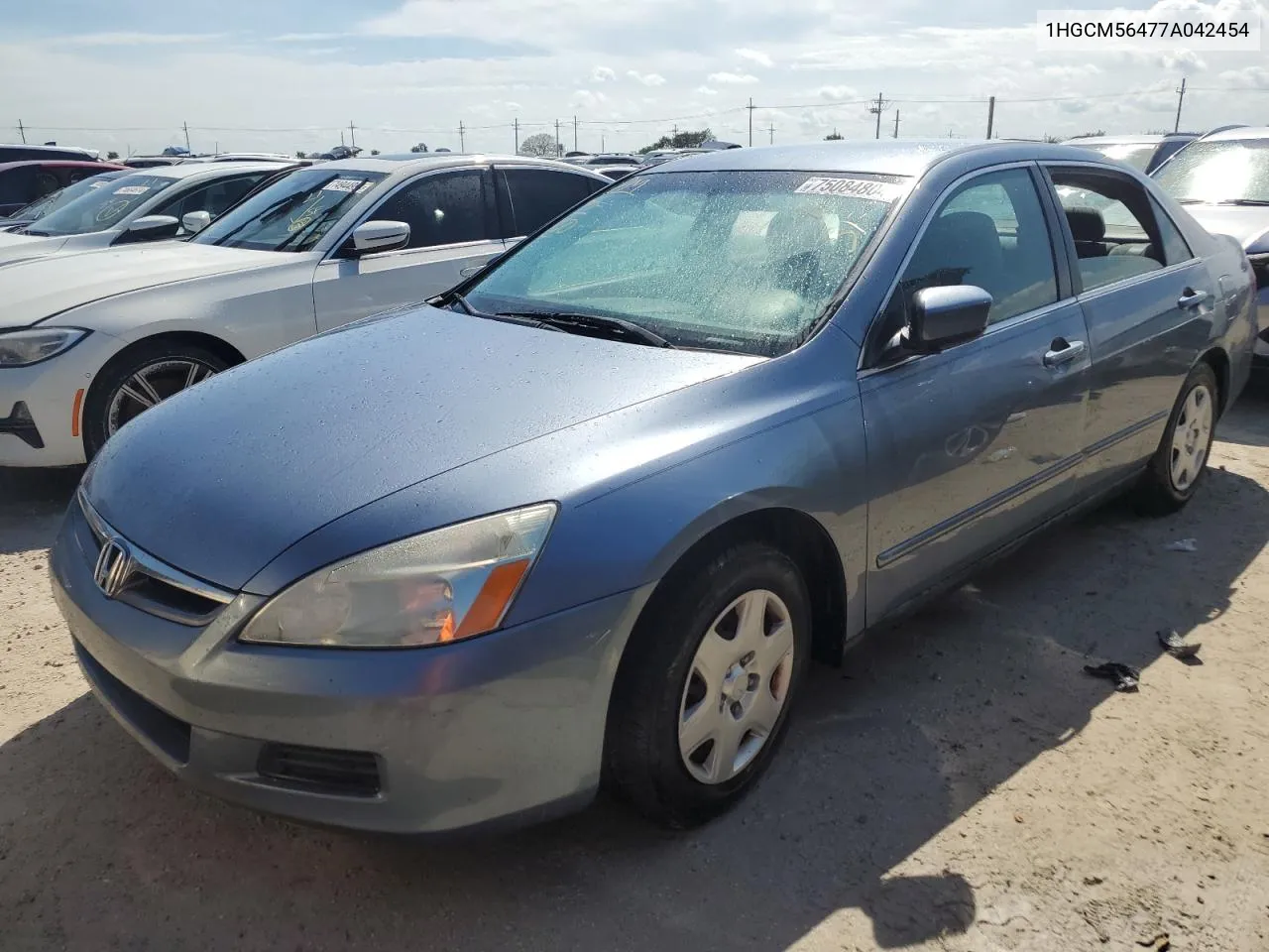 2007 Honda Accord Lx VIN: 1HGCM56477A042454 Lot: 75084804