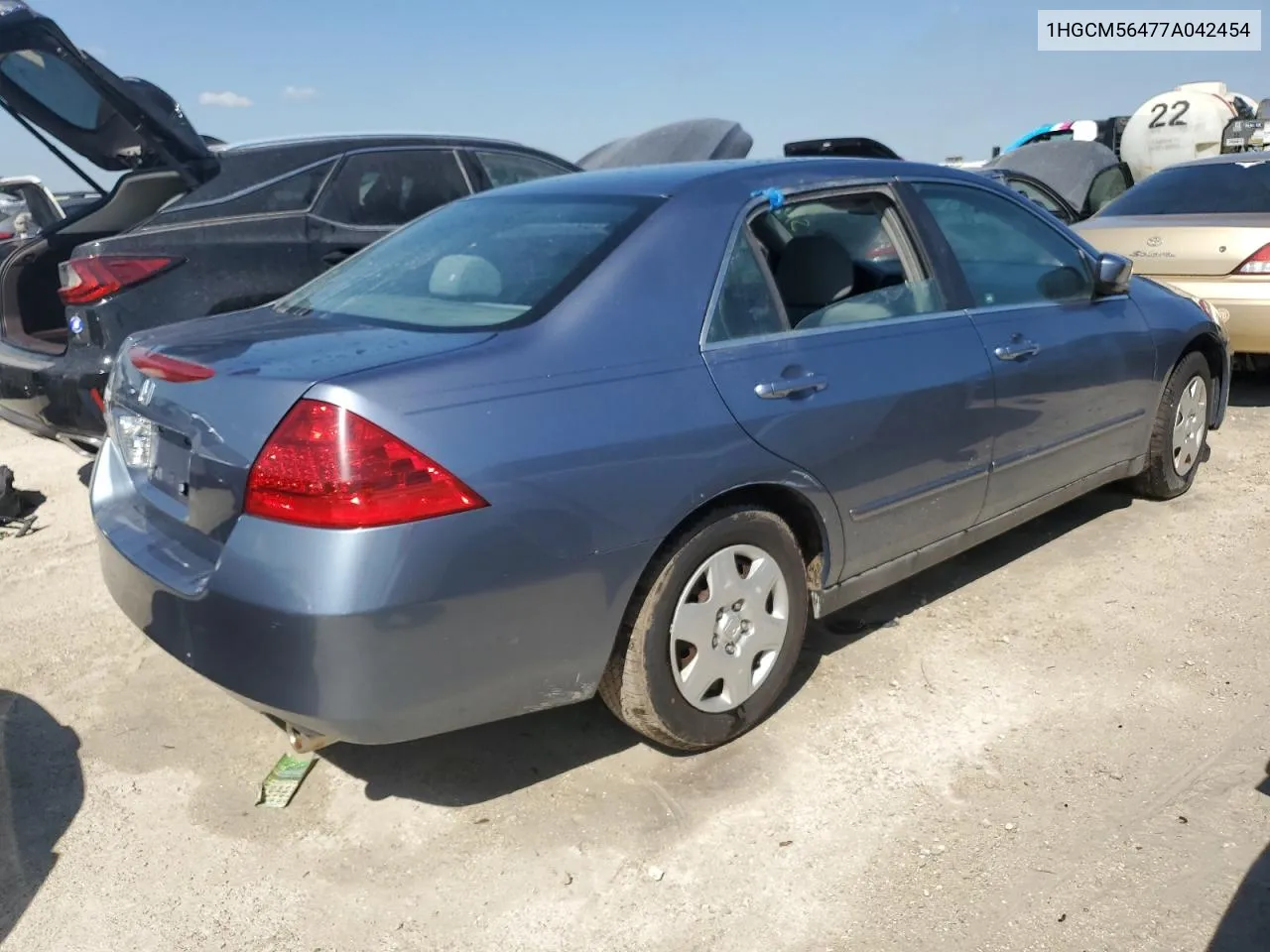 2007 Honda Accord Lx VIN: 1HGCM56477A042454 Lot: 75084804