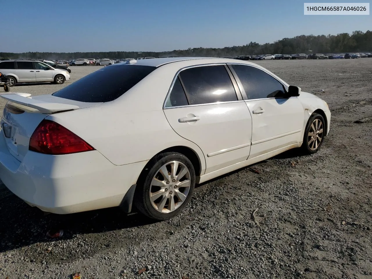 1HGCM66587A046026 2007 Honda Accord Ex