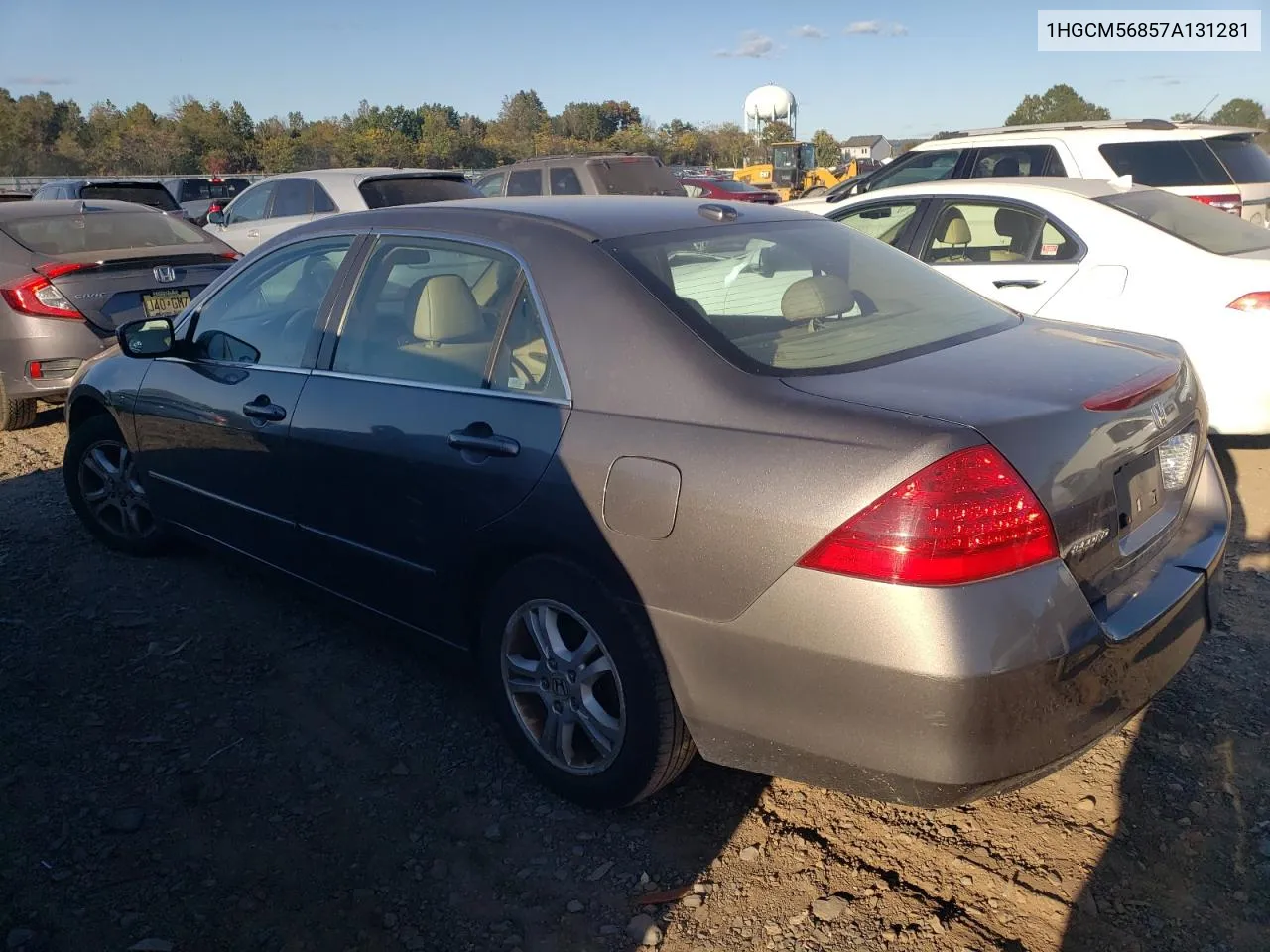 2007 Honda Accord Ex VIN: 1HGCM56857A131281 Lot: 75608644