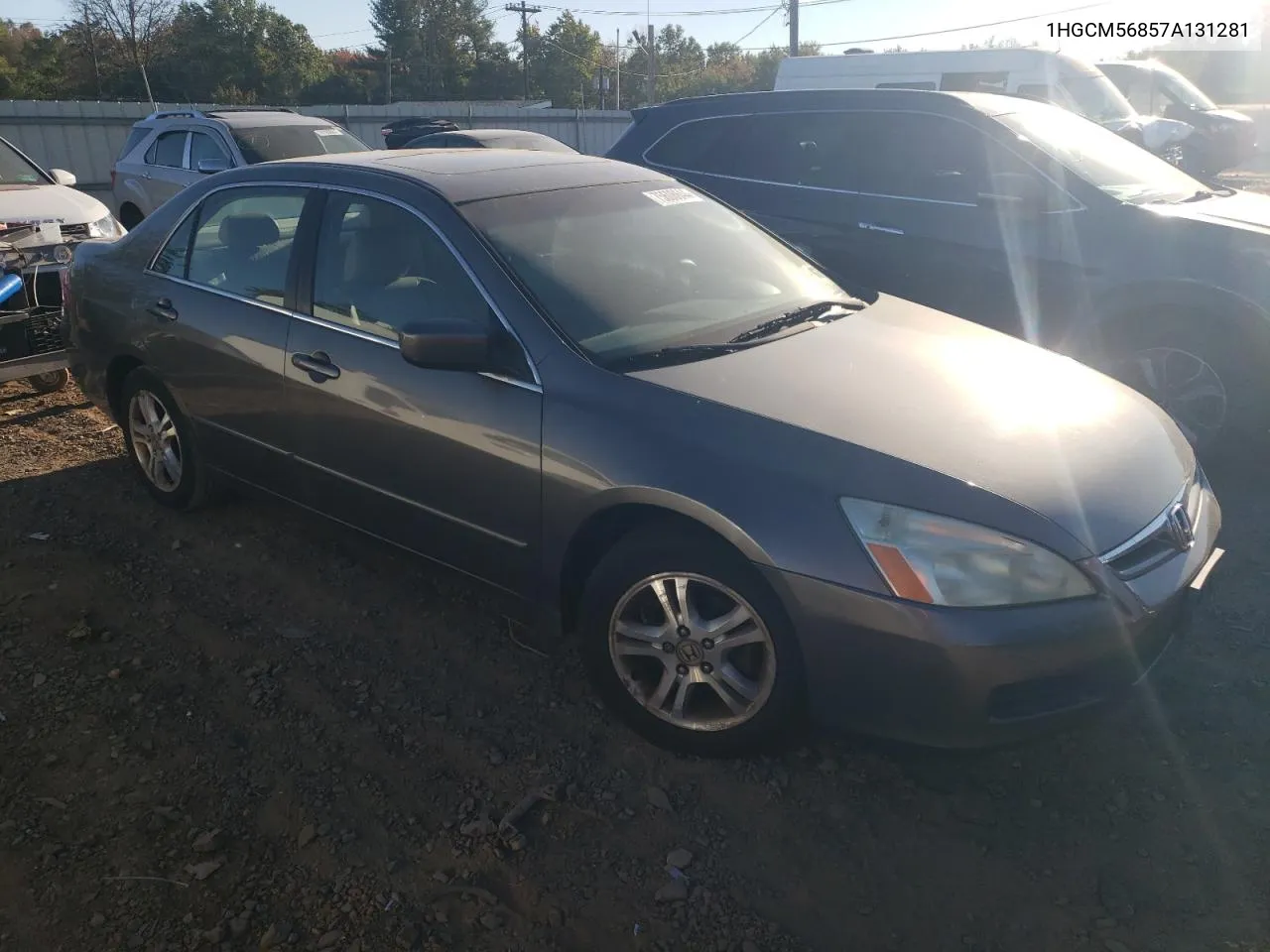 2007 Honda Accord Ex VIN: 1HGCM56857A131281 Lot: 75608644