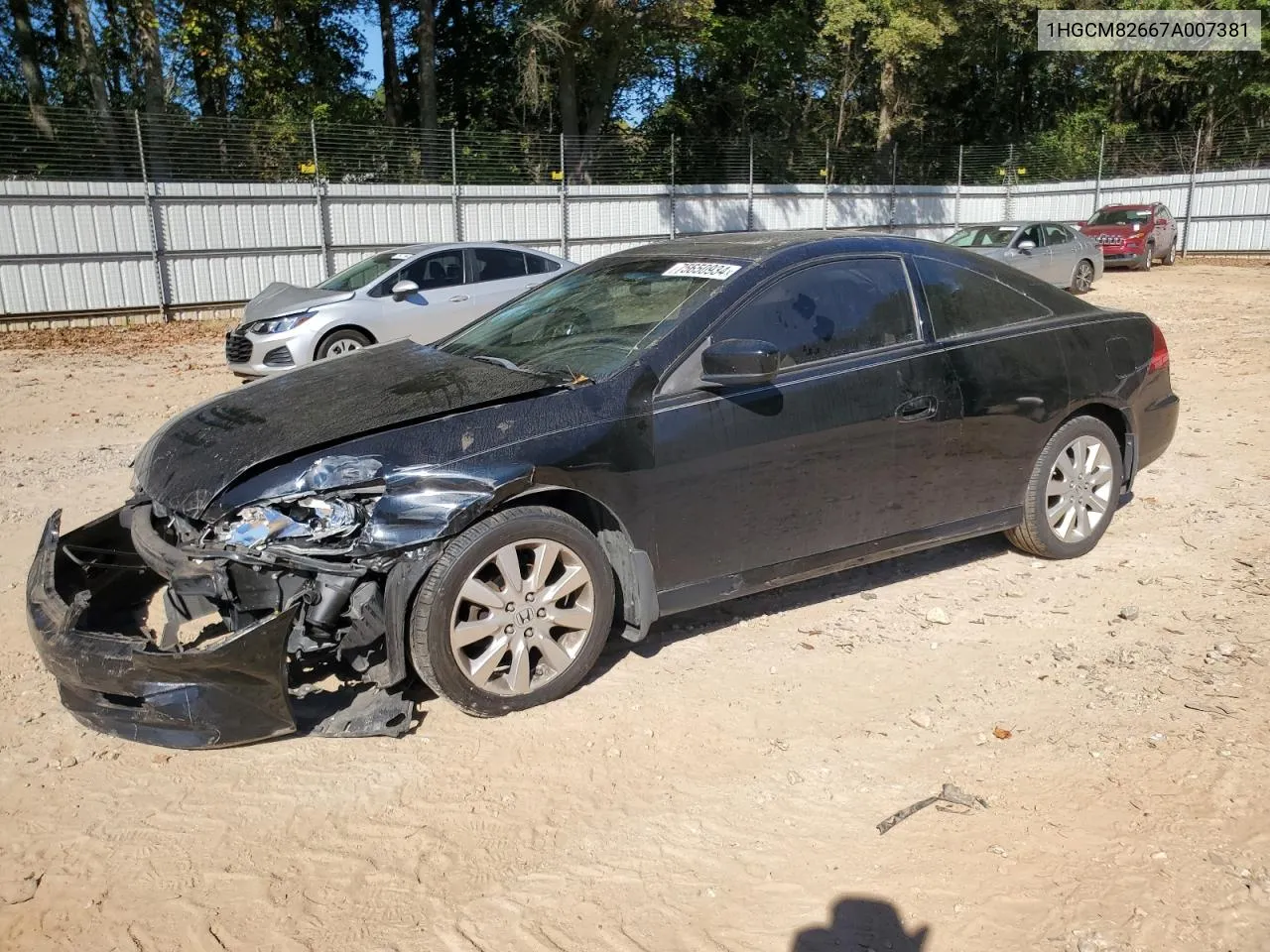 2007 Honda Accord Ex VIN: 1HGCM82667A007381 Lot: 75650934