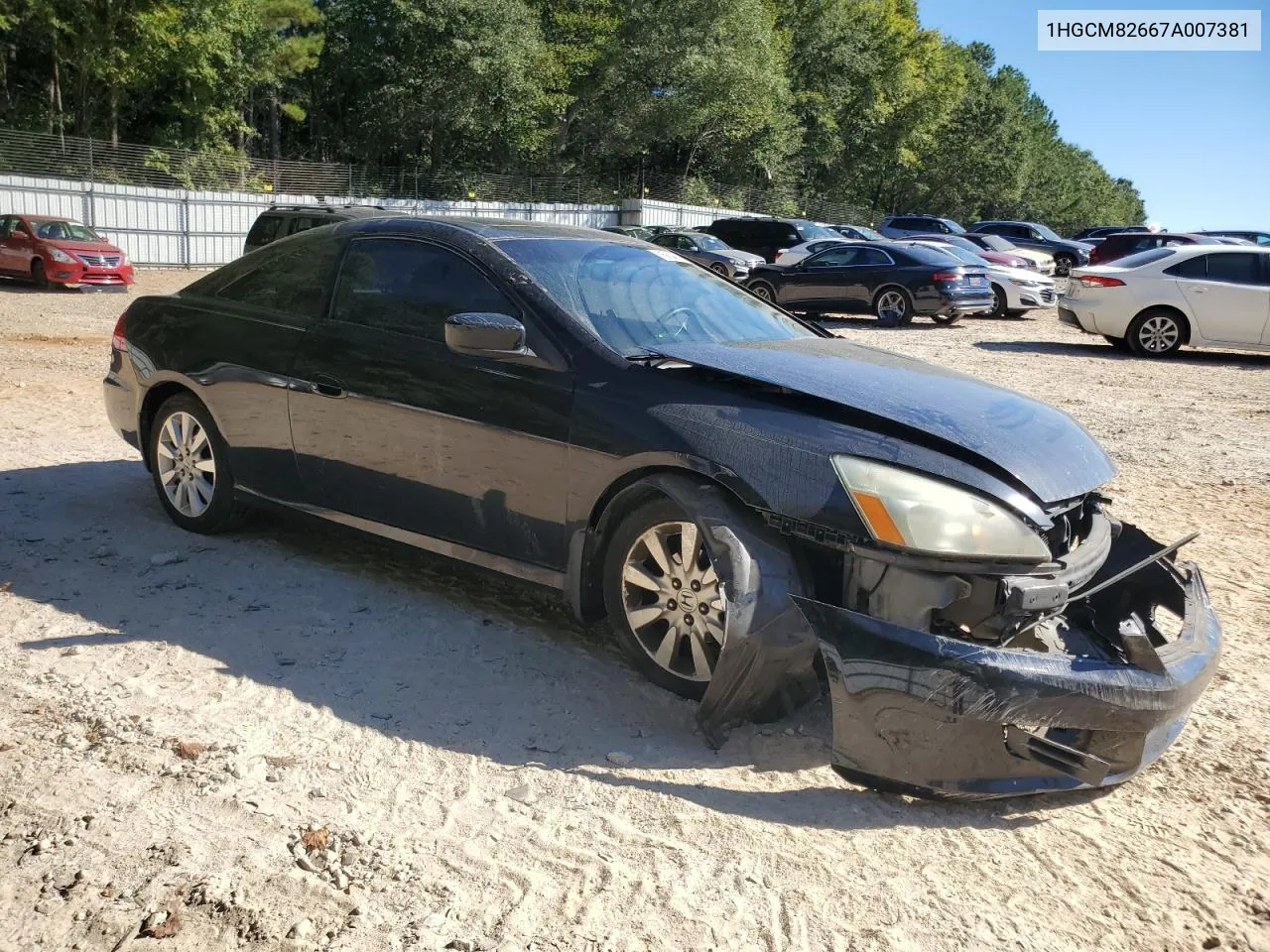 1HGCM82667A007381 2007 Honda Accord Ex