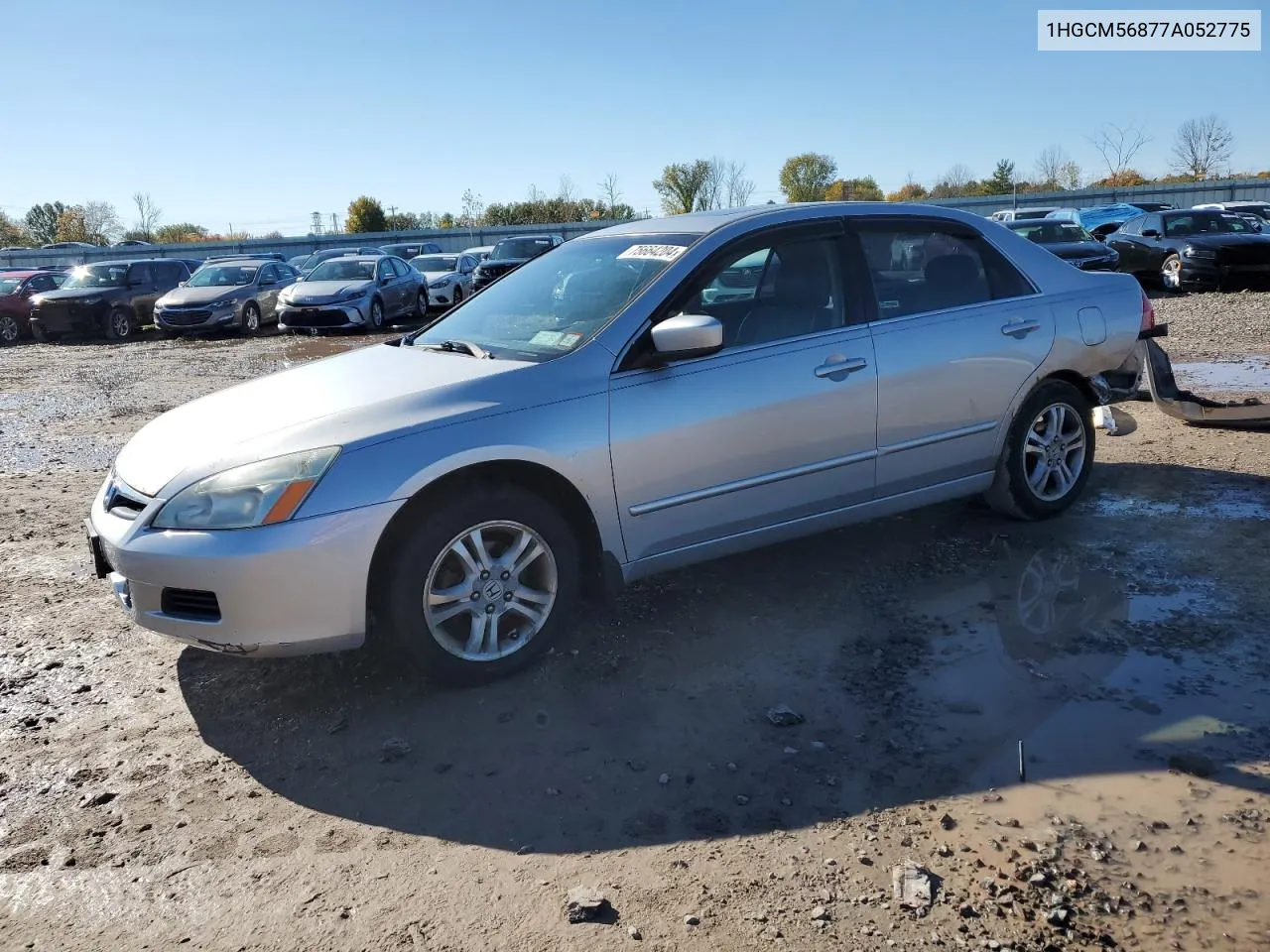 2007 Honda Accord Ex VIN: 1HGCM56877A052775 Lot: 75664204