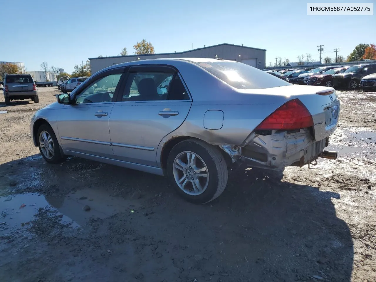 2007 Honda Accord Ex VIN: 1HGCM56877A052775 Lot: 75664204