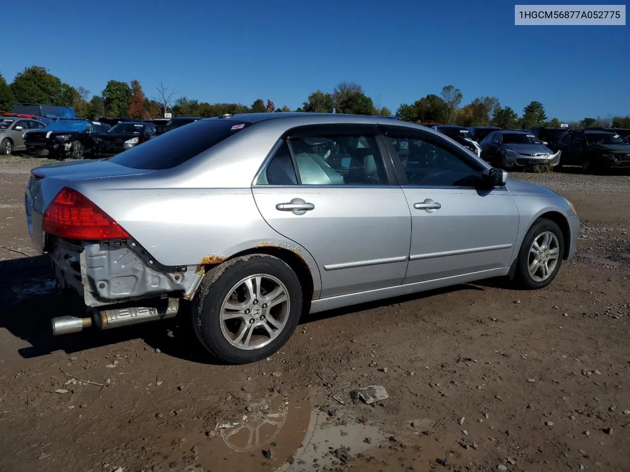 2007 Honda Accord Ex VIN: 1HGCM56877A052775 Lot: 75664204