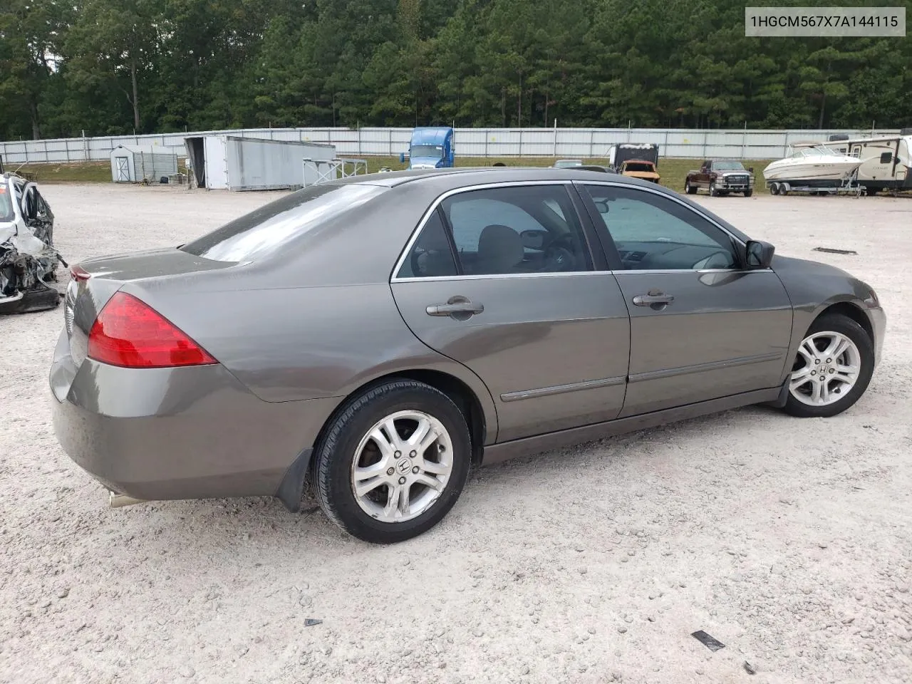 2007 Honda Accord Ex VIN: 1HGCM567X7A144115 Lot: 76368524