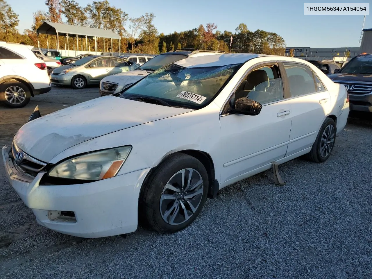 2007 Honda Accord Se VIN: 1HGCM56347A154054 Lot: 76376114