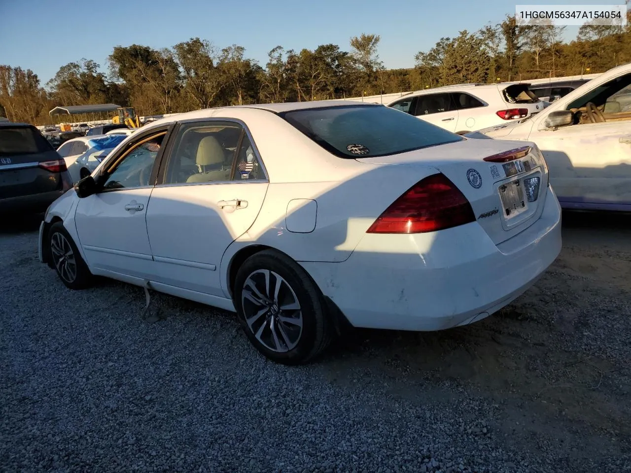 2007 Honda Accord Se VIN: 1HGCM56347A154054 Lot: 76376114