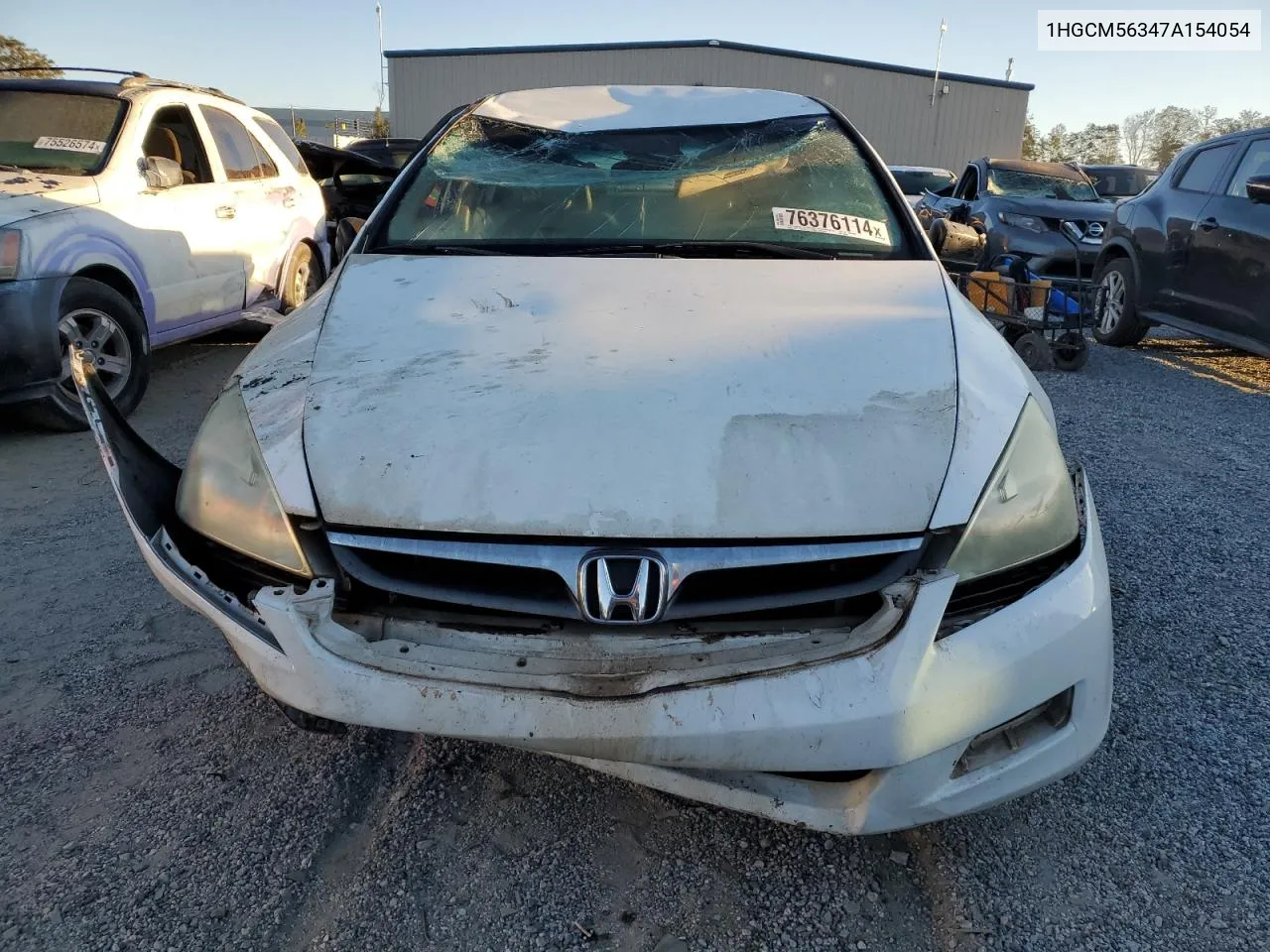 2007 Honda Accord Se VIN: 1HGCM56347A154054 Lot: 76376114