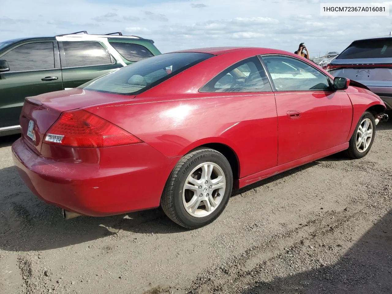 1HGCM72367A016081 2007 Honda Accord Lx