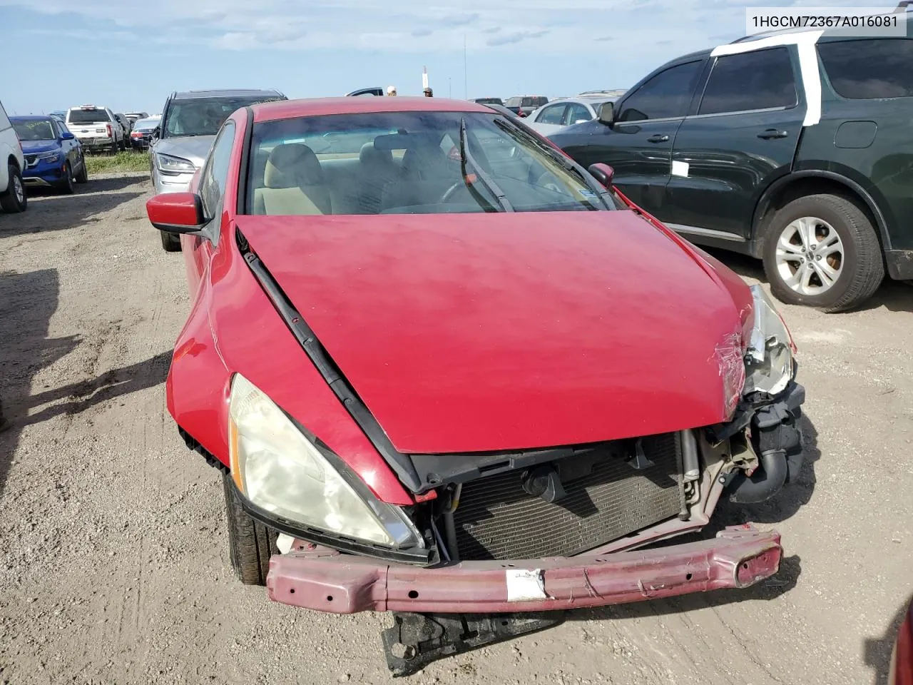 2007 Honda Accord Lx VIN: 1HGCM72367A016081 Lot: 76477264