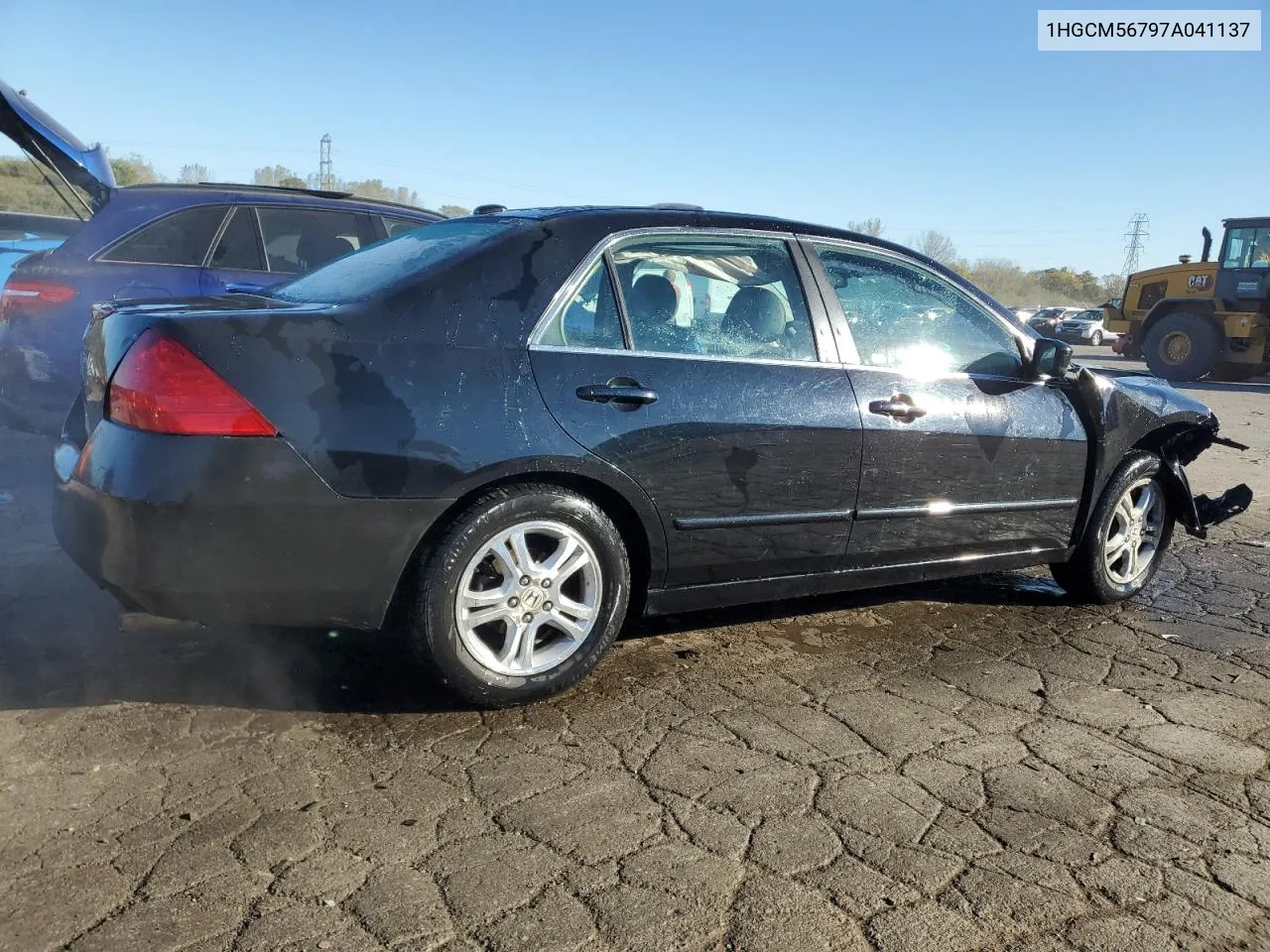 2007 Honda Accord Ex VIN: 1HGCM56797A041137 Lot: 76736484