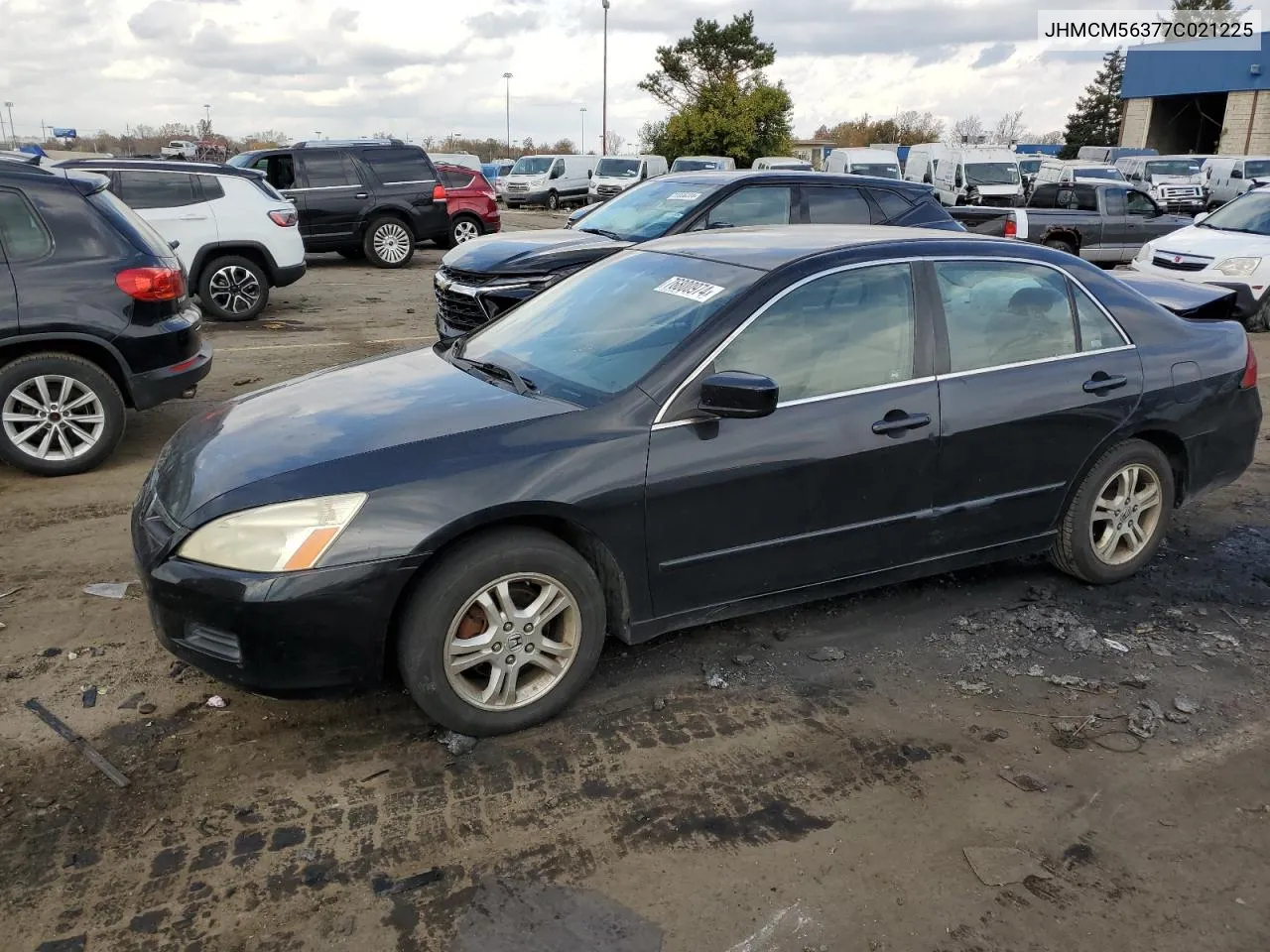 2007 Honda Accord Se VIN: JHMCM56377C021225 Lot: 76800974