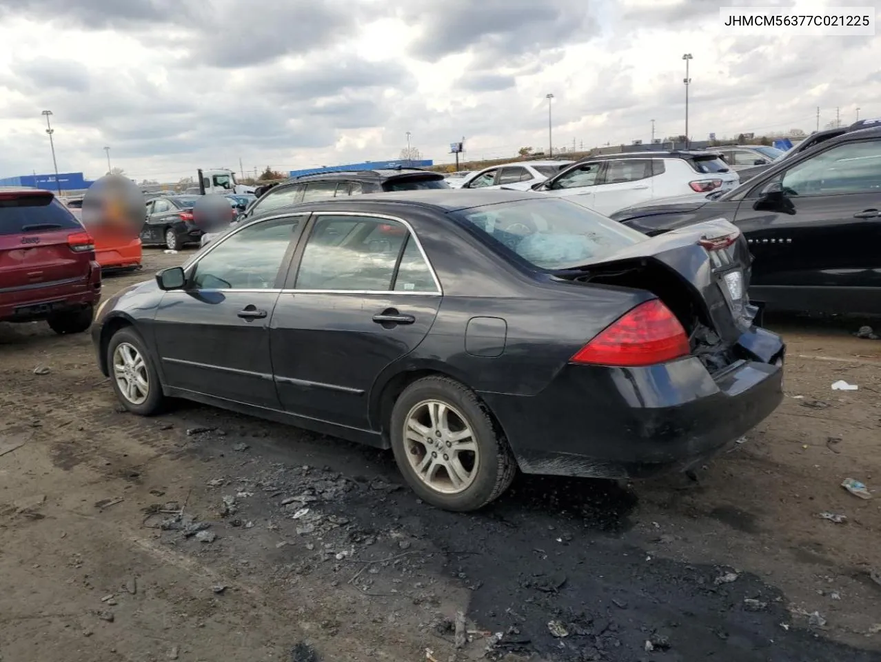 2007 Honda Accord Se VIN: JHMCM56377C021225 Lot: 76800974