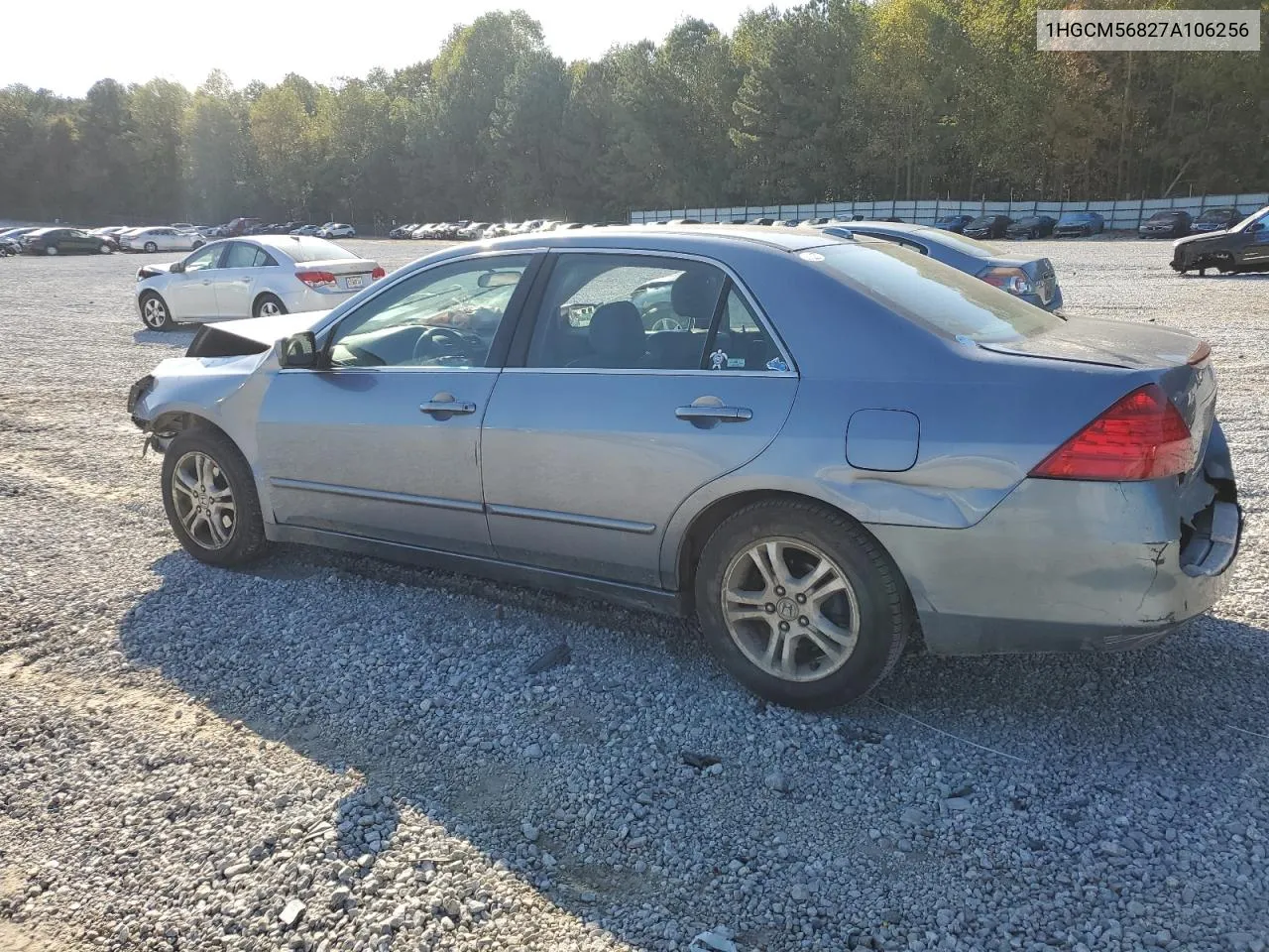 2007 Honda Accord Ex VIN: 1HGCM56827A106256 Lot: 76883224