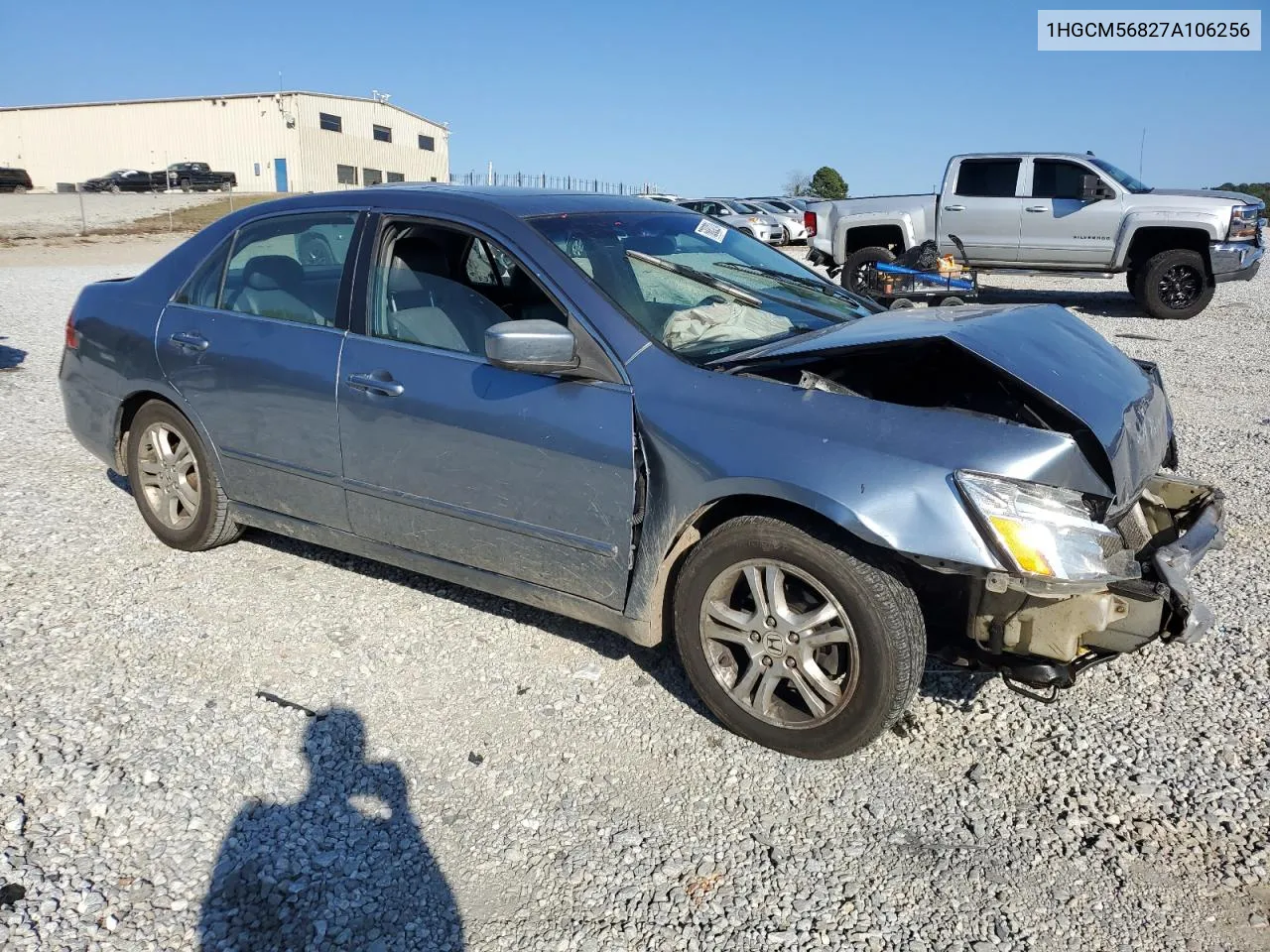 2007 Honda Accord Ex VIN: 1HGCM56827A106256 Lot: 76883224