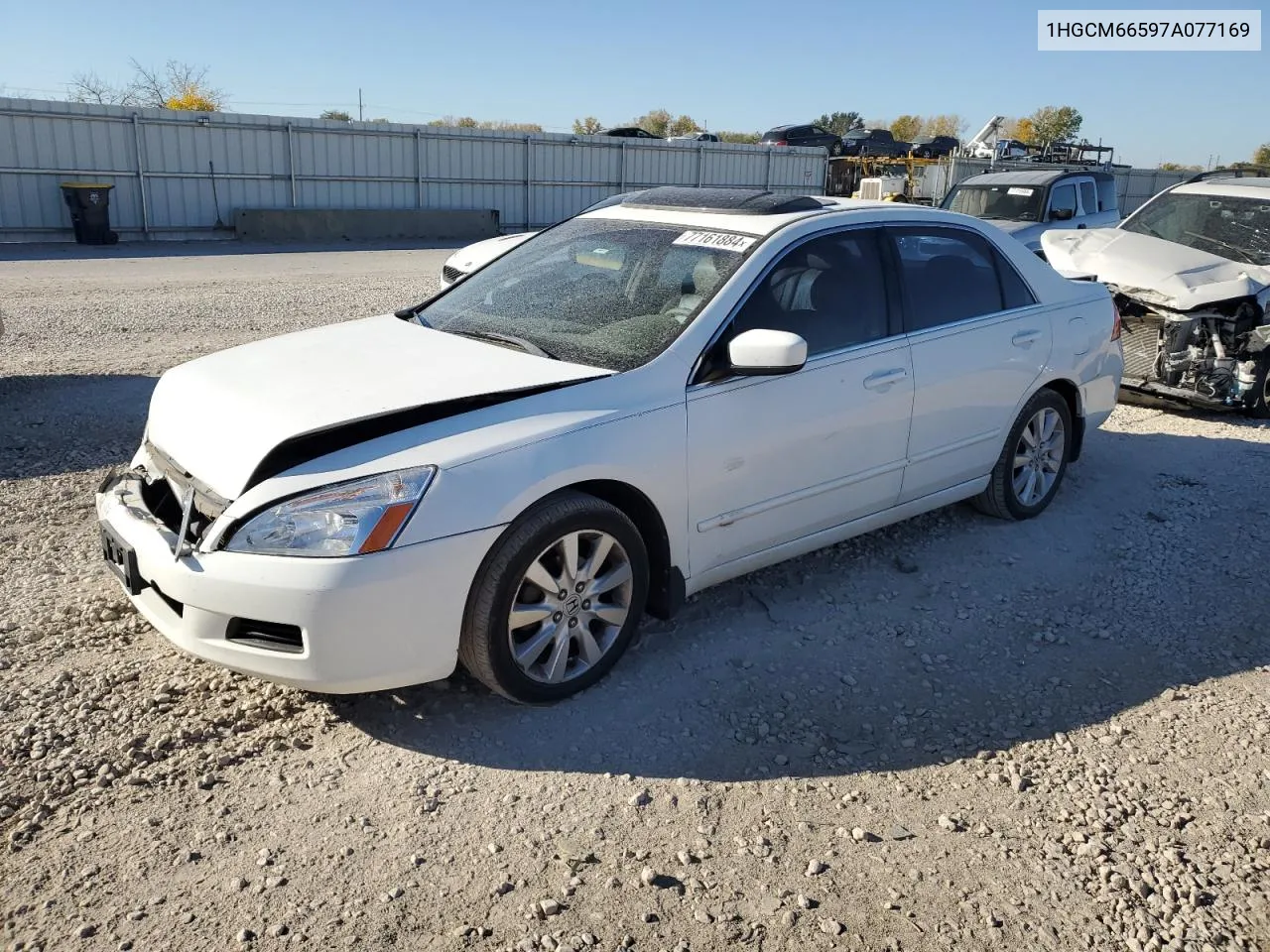 2007 Honda Accord Ex VIN: 1HGCM66597A077169 Lot: 77161884