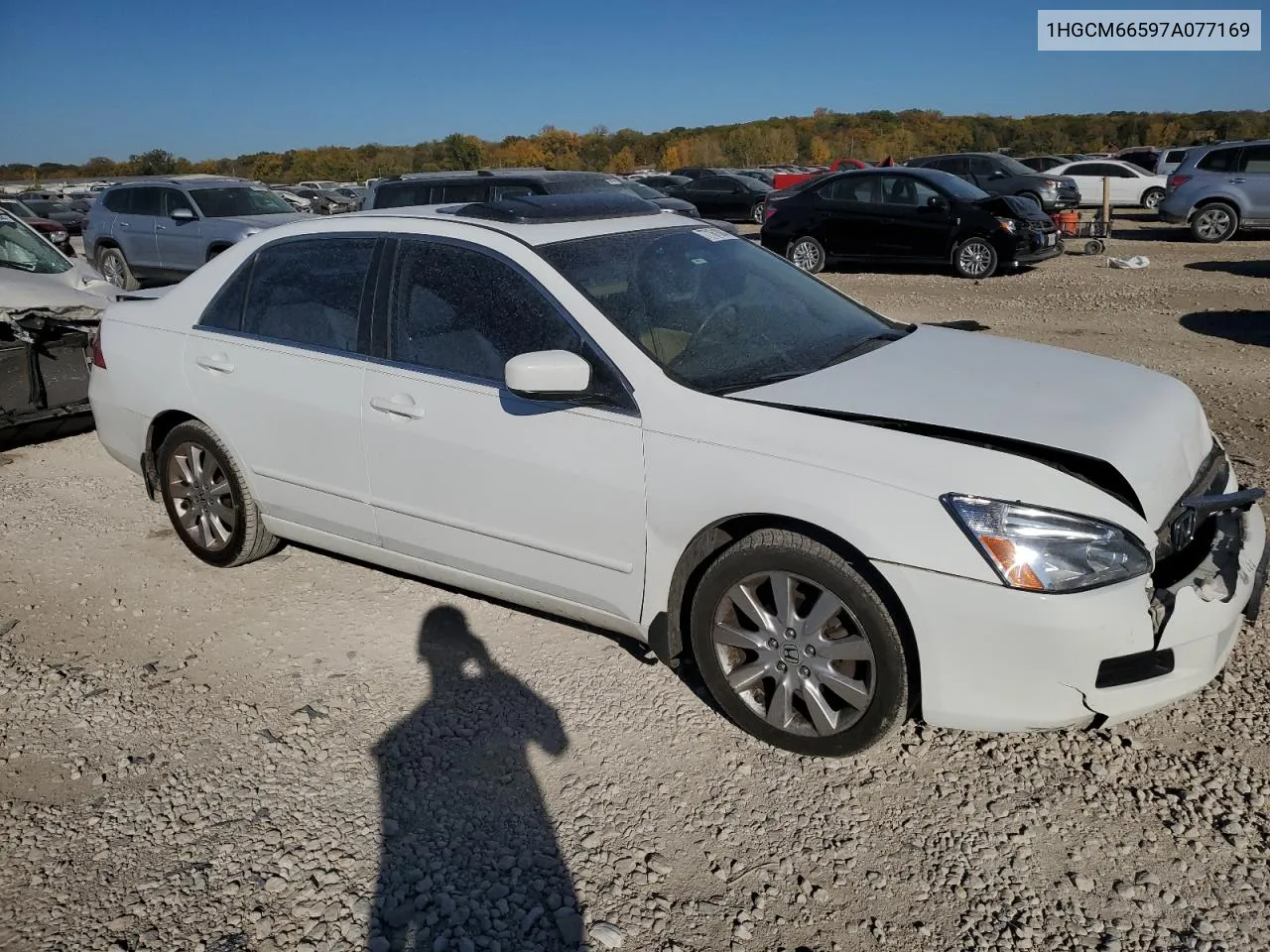 2007 Honda Accord Ex VIN: 1HGCM66597A077169 Lot: 77161884