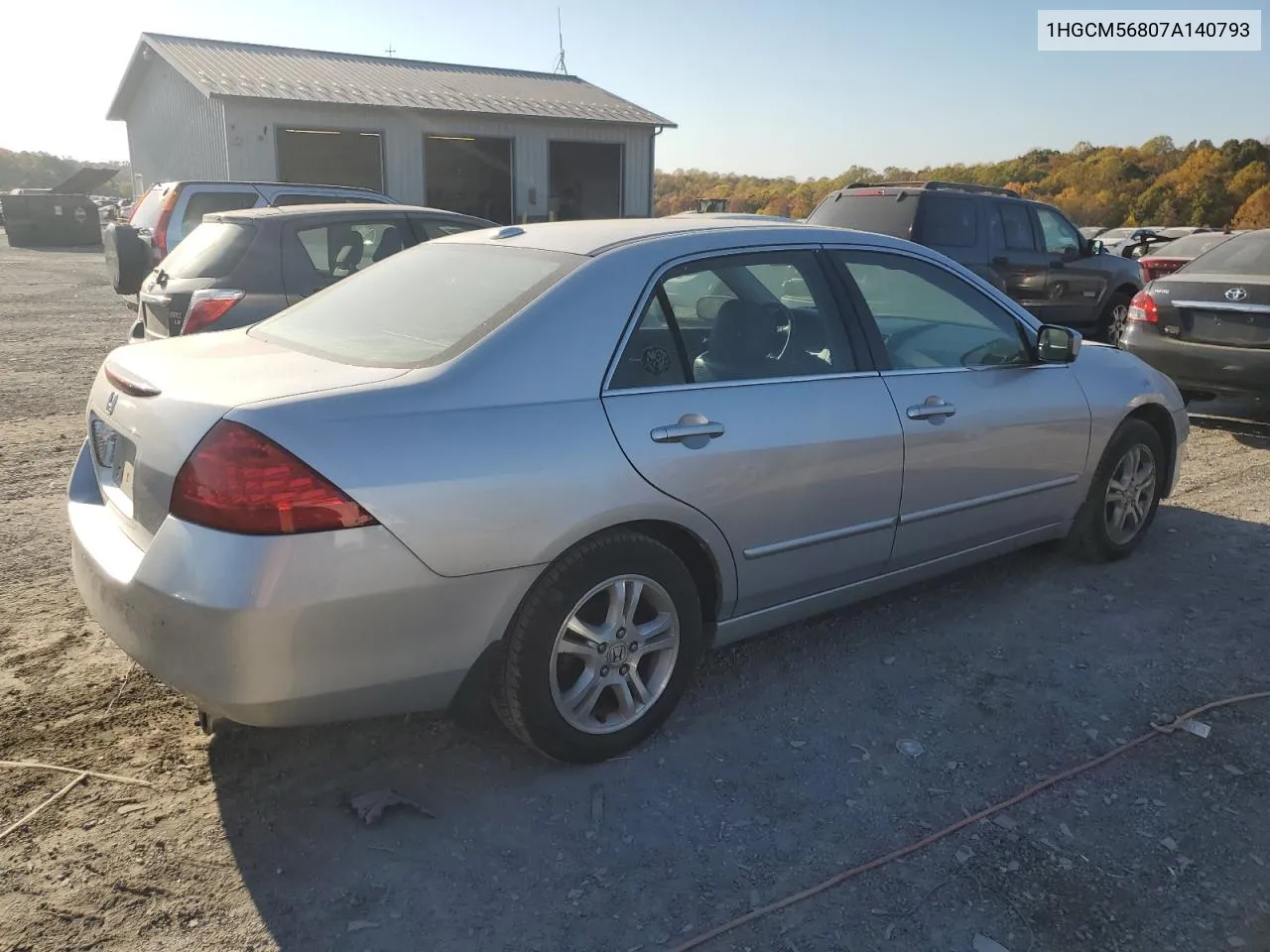 2007 Honda Accord Ex VIN: 1HGCM56807A140793 Lot: 77280774