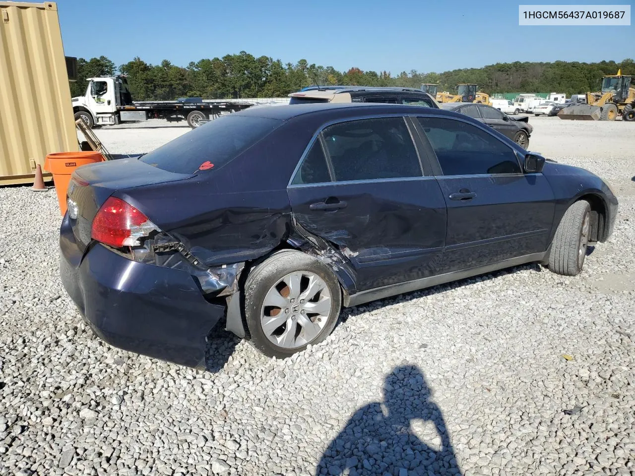 1HGCM56437A019687 2007 Honda Accord Lx