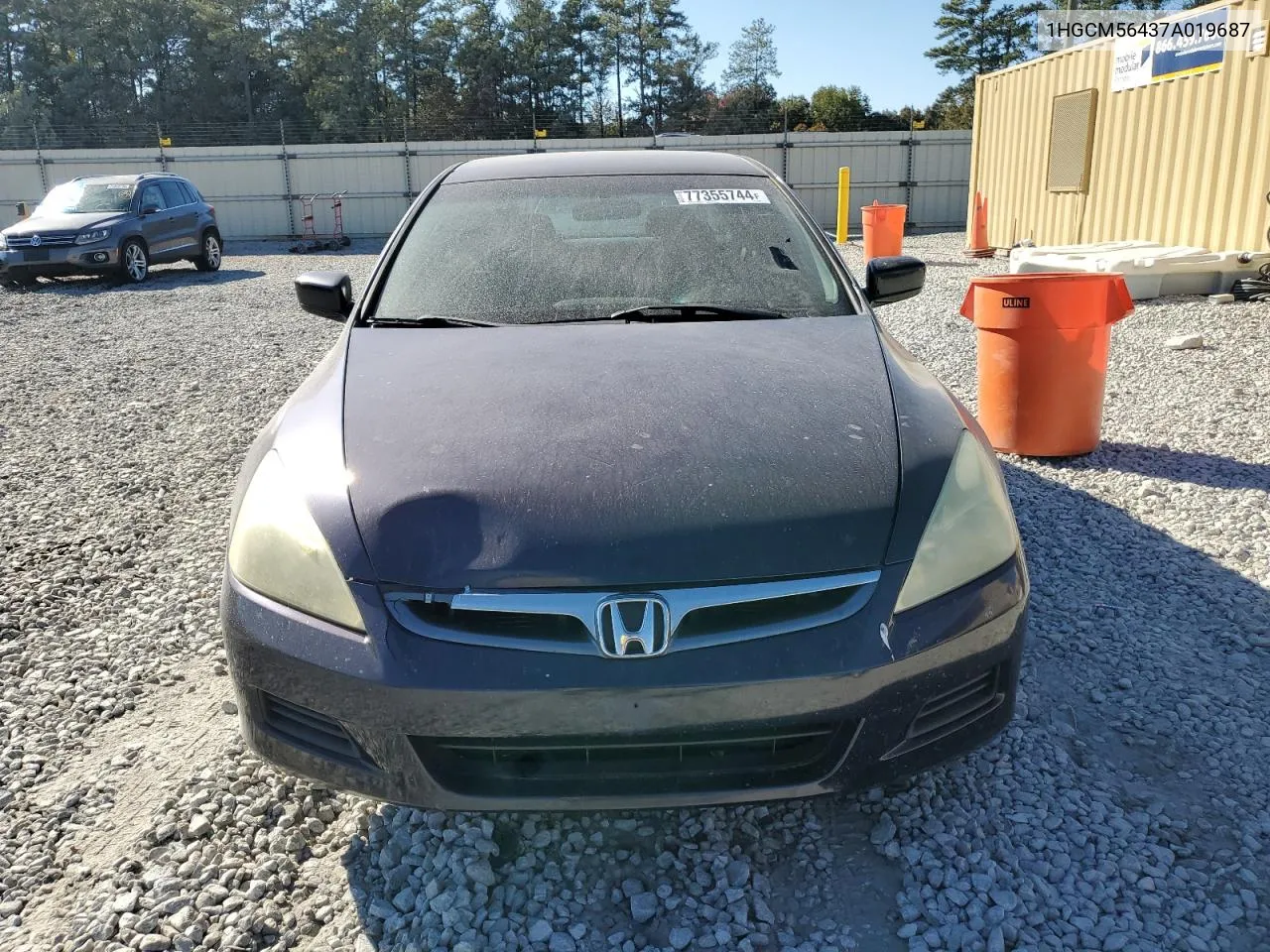 2007 Honda Accord Lx VIN: 1HGCM56437A019687 Lot: 77355744