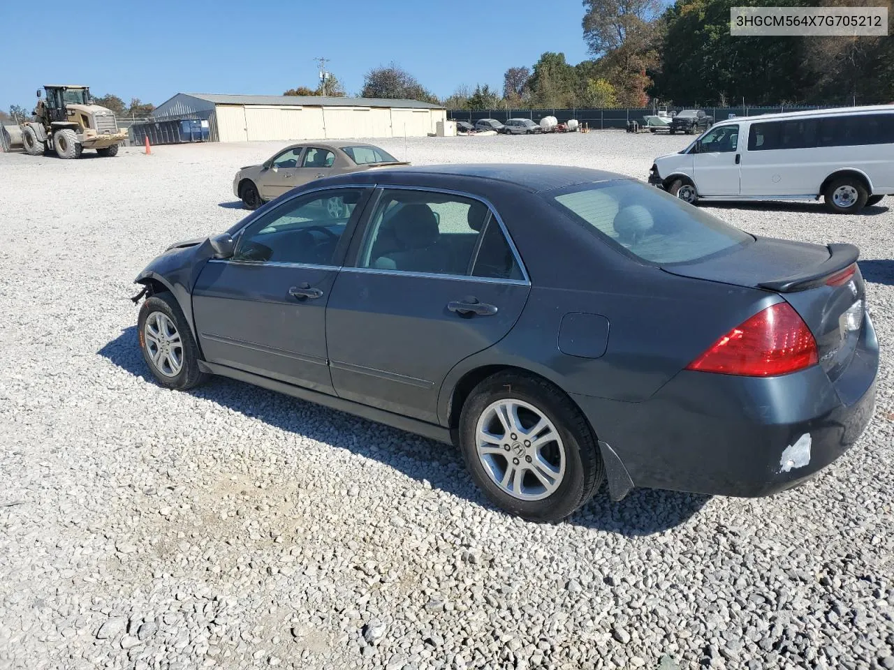 2007 Honda Accord Lx VIN: 3HGCM564X7G705212 Lot: 77370884