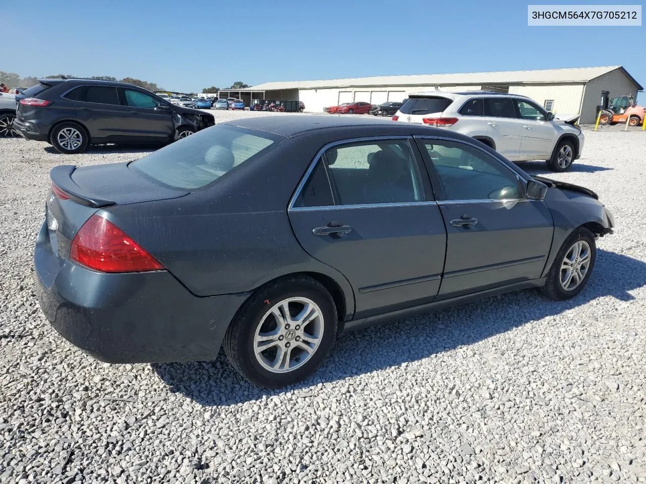 2007 Honda Accord Lx VIN: 3HGCM564X7G705212 Lot: 77370884