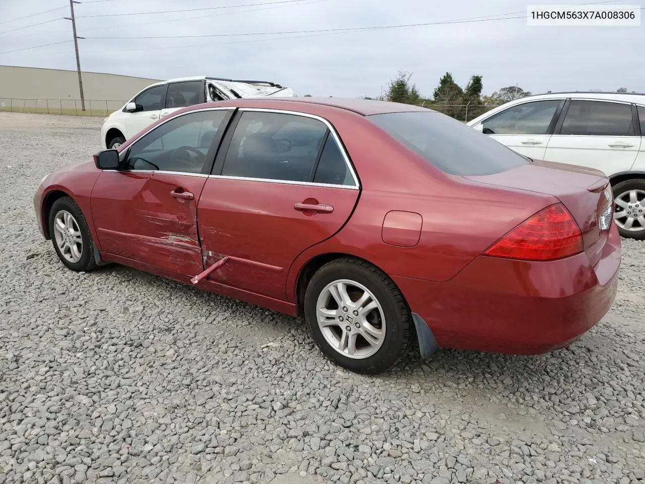 2007 Honda Accord Se VIN: 1HGCM563X7A008306 Lot: 77488184