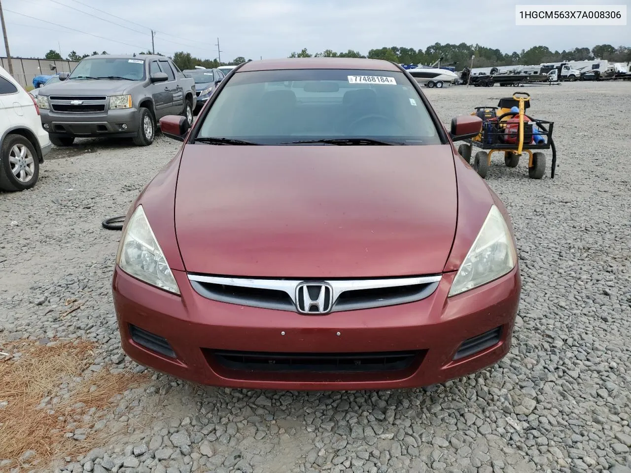 2007 Honda Accord Se VIN: 1HGCM563X7A008306 Lot: 77488184