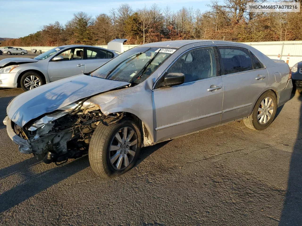 2007 Honda Accord Ex VIN: 1HGCM66857A078216 Lot: 77578644