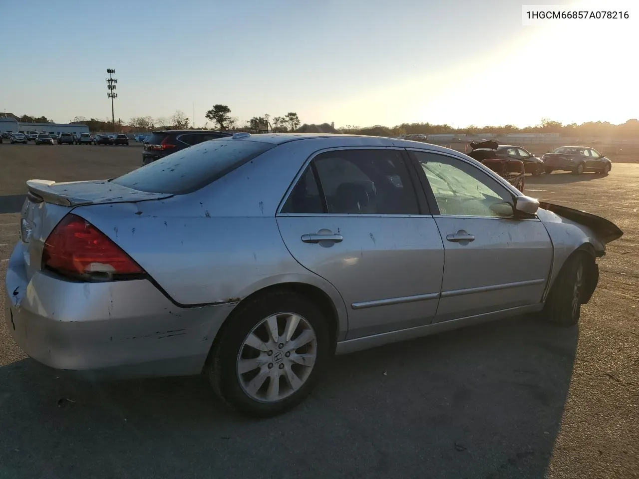 2007 Honda Accord Ex VIN: 1HGCM66857A078216 Lot: 77578644