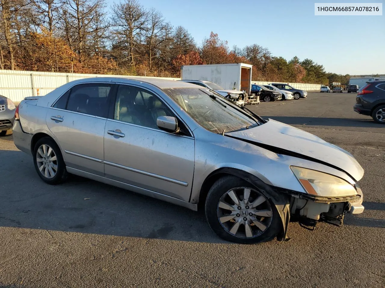 2007 Honda Accord Ex VIN: 1HGCM66857A078216 Lot: 77578644