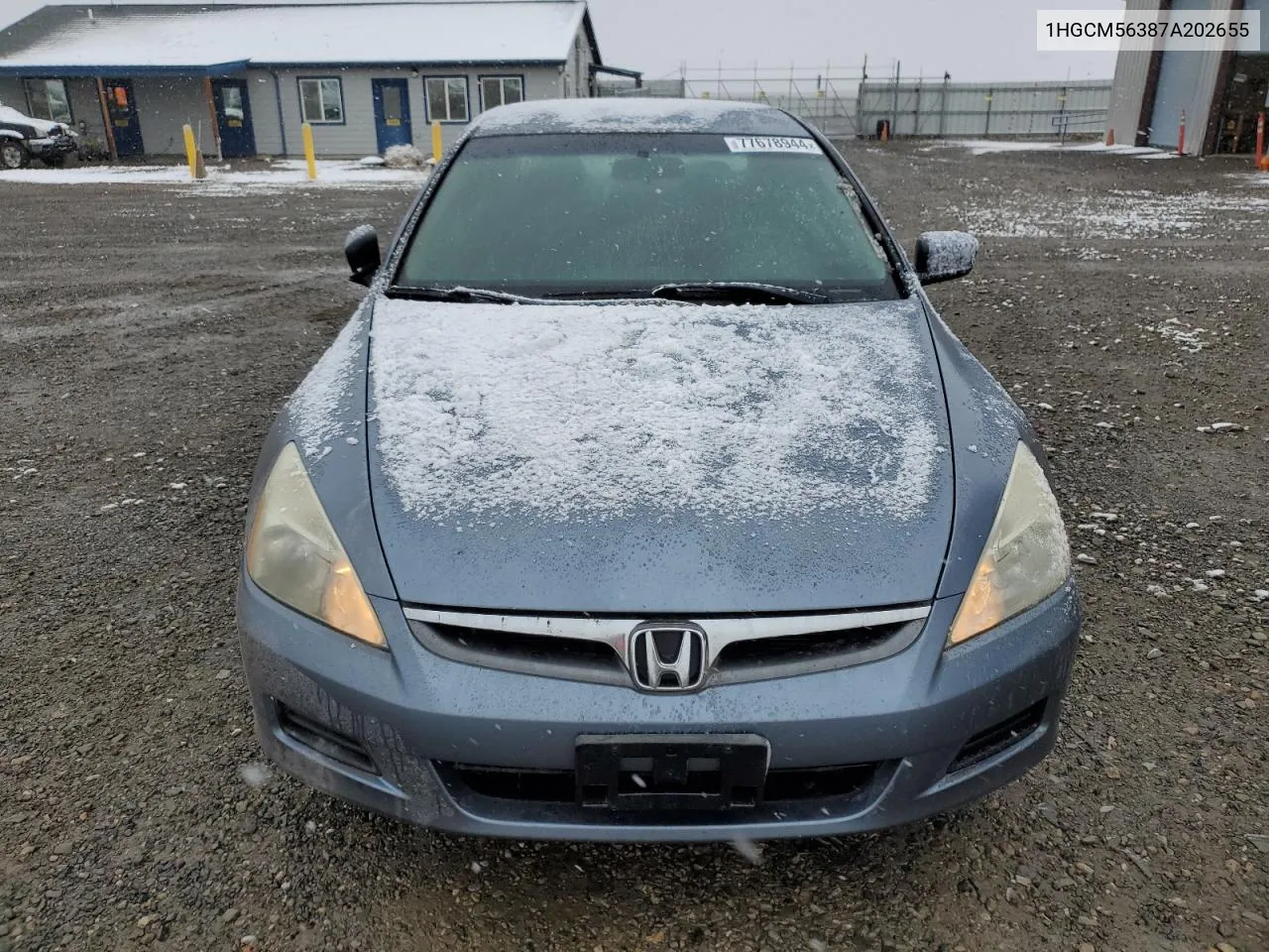 2007 Honda Accord Se VIN: 1HGCM56387A202655 Lot: 77678944