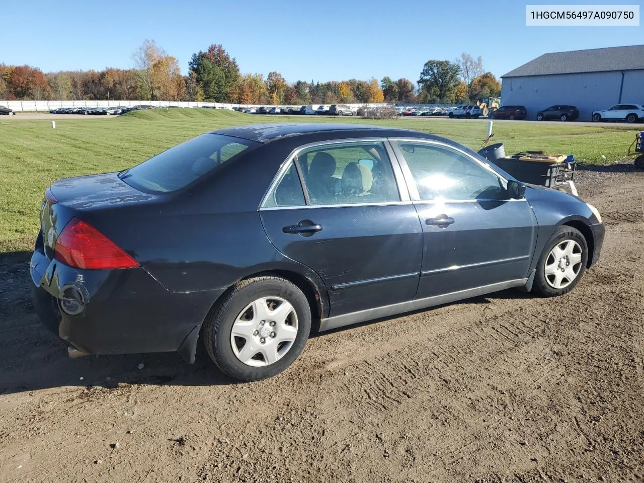 2007 Honda Accord Lx VIN: 1HGCM56497A090750 Lot: 77891694