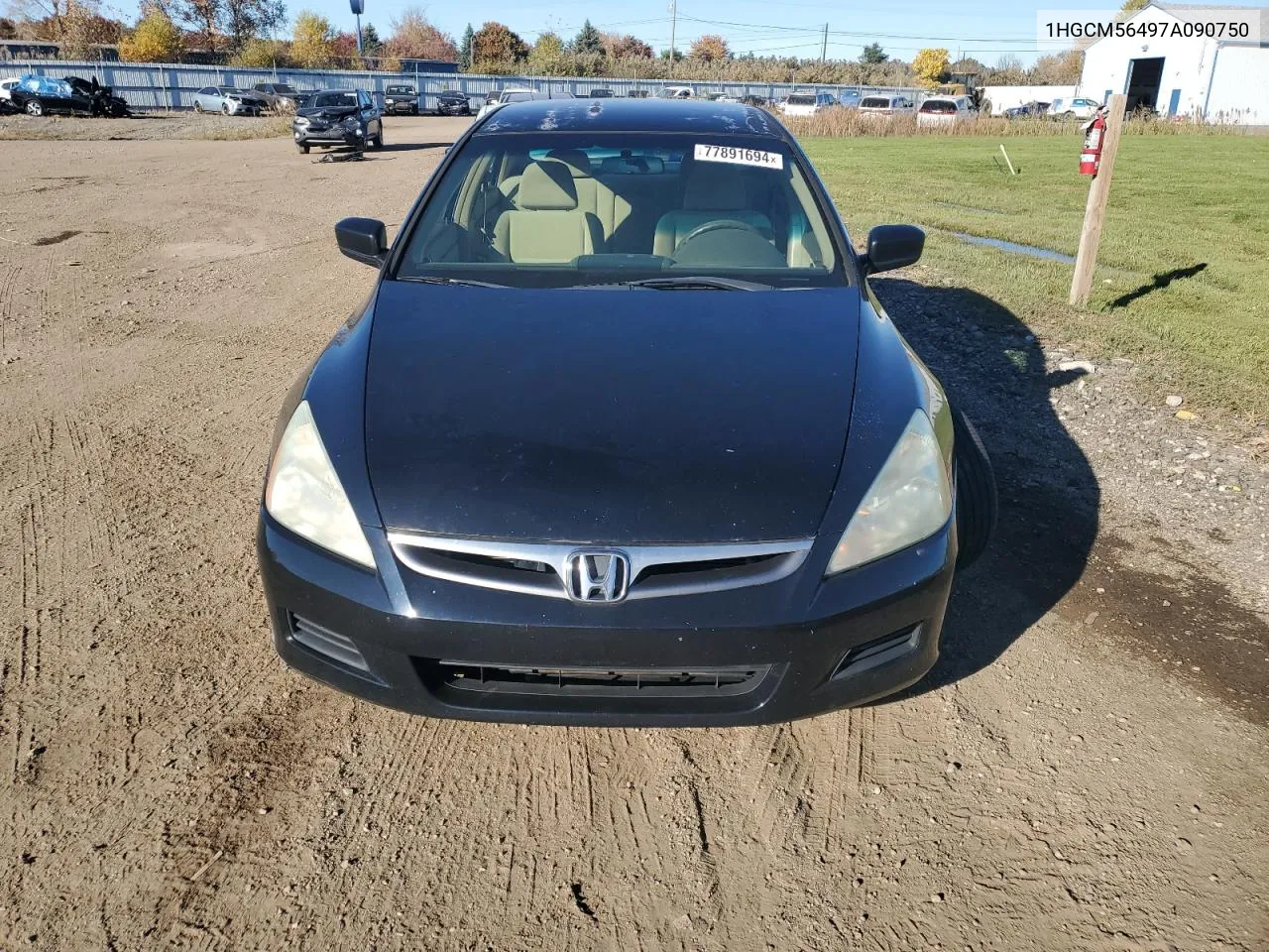 2007 Honda Accord Lx VIN: 1HGCM56497A090750 Lot: 77891694