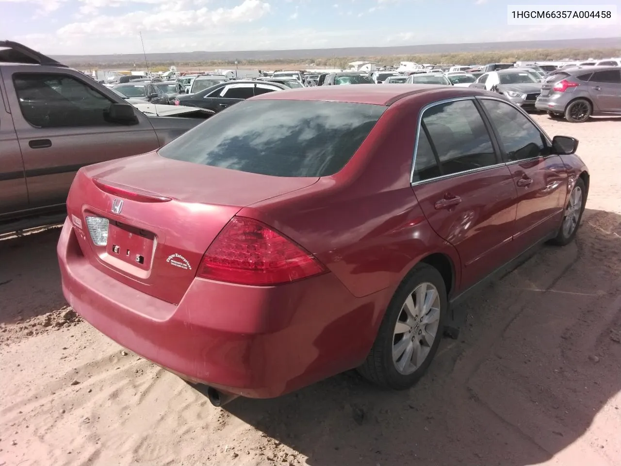 2007 Honda Accord Lx VIN: 1HGCM66357A004458 Lot: 78163464