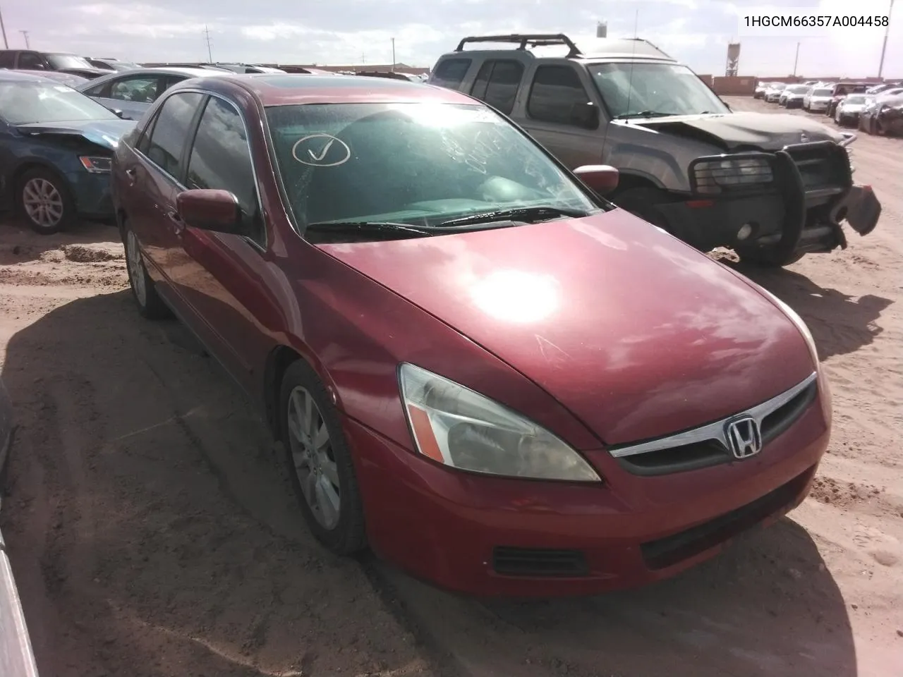 2007 Honda Accord Lx VIN: 1HGCM66357A004458 Lot: 78163464