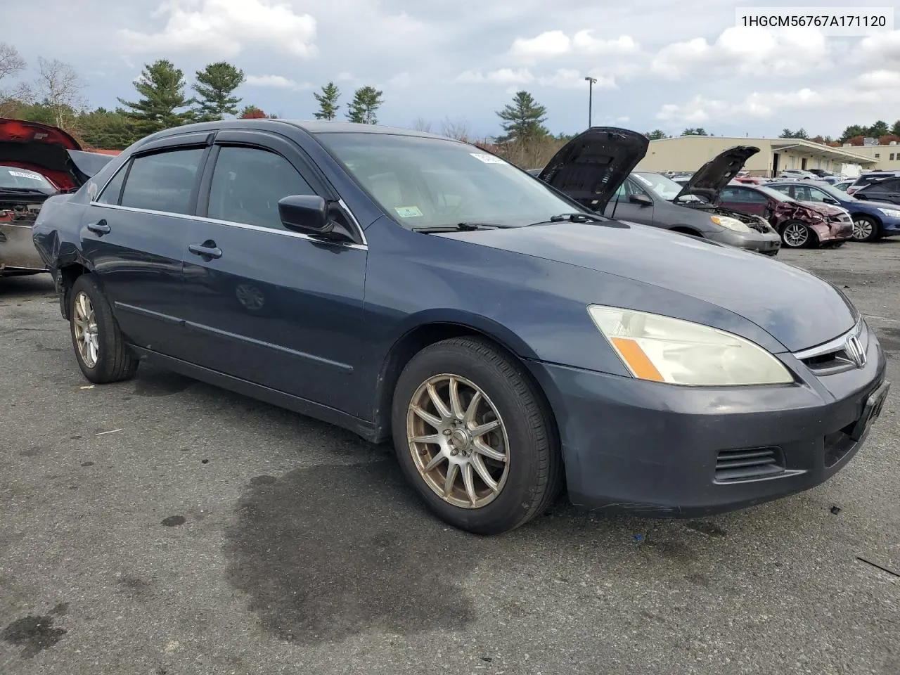 2007 Honda Accord Ex VIN: 1HGCM56767A171120 Lot: 78400844