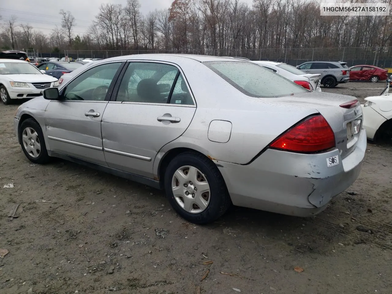 2007 Honda Accord Lx VIN: 1HGCM56427A158192 Lot: 78416003